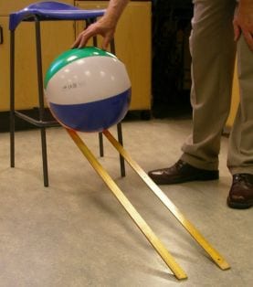 Beachball at the top of the ramp